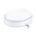 Raised Toilet Seat 100mm 136kg Capacity Screw Rod Locking Universal