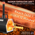Propane Forge Single Burner Portable Blacksmith Knife Making