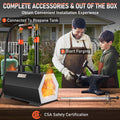 Propane Forge Double Burner Portable Blacksmith Knife Making