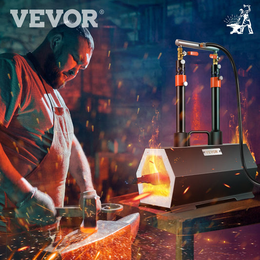 Propane Forge Double Burner Portable Blacksmith Knife Making
