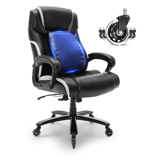 Artiss Executive Office Chair 400lbs Big Tall Lumbar Support