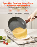3 Piece Aluminium Frying Pan Set 250-325mm Nonstick Induction Gas