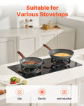 3 Piece Aluminium Frying Pan Set 250-325mm Nonstick Induction Gas
