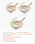 Aluminum Frying Pan Set 3pc 200 240 280mm Nonstick Ceramic