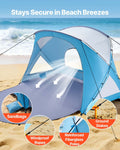 Beach Tent 6 Person UPF 50+ Sun Shelter Portable Canopy Carrying Bag