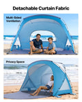 Beach Tent 6 Person UPF 50+ Sun Shelter Portable Canopy Carrying Bag