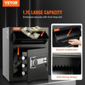 Cefito 1.7 Cub Depository Safe Drop Slot Electronic Lock Cash