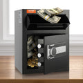 Cefito 1.7 Cub Depository Safe Drop Slot Electronic Lock Cash