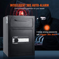 2.5 Cub Depository Safe, Deposit Safe with Drop Slot, Electronic Code Lock and 2 Emergency Keys, 20.27'' x 13.97'' x 13.97'' Business Drop Slot Safe for Cash, Mail in Home, Hotel, Office