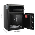 2.5 Cub Depository Safe, Deposit Safe with Drop Slot, Electronic Code Lock and 2 Emergency Keys, 20.27'' x 13.97'' x 13.97'' Business Drop Slot Safe for Cash, Mail in Home, Hotel, Office