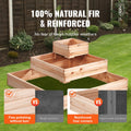 Wooden Raised Garden Bed 113x113x51cm Planter Box Flower Veggie