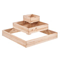 Wooden Raised Garden Bed 113x113x51cm Planter Box Flower Veggie