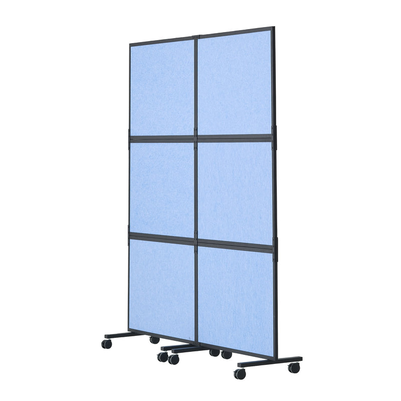 Acoustic Room Divider Panel 2 Pack Indigo Blue Privacy Screen