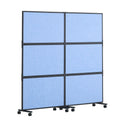 Acoustic Room Divider Panel 2 Pack Indigo Blue Privacy Screen