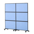 Acoustic Room Divider Panel 2 Pack Indigo Blue Privacy Screen