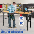 Adjustable Workbench 1220x508mm 719-968mm Height 900kg Capacity