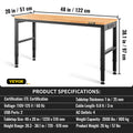 Adjustable Workbench 1220x508mm 719-968mm Height 900kg Capacity