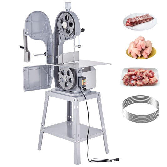 1500W Commercial Electric Meat Bandsaw Stainless Steel Bone Sawing Machine