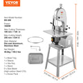 Commercial Electric Meat Bandsaw 1800W Stainless Steel Bone Saw