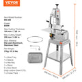 Commercial Electric Meat Bandsaw 850W Stainless Steel Bone Saw