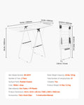 VEVOR 2-Tier Clothes Drying Rack 21 Rods Sock Clips Foldable White