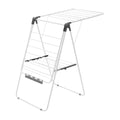 VEVOR 2-Tier Clothes Drying Rack 21 Rods Sock Clips Foldable White
