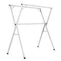 Telescopic Clothes Drying Rack 2-Tier 30 Holes Windproof Shoe Hooks