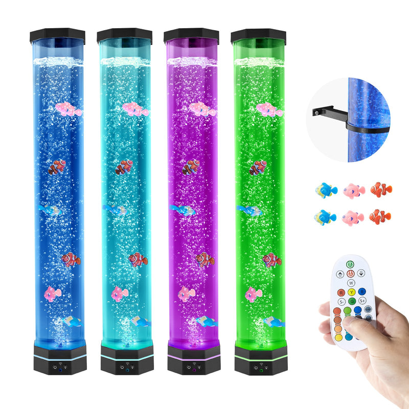 Bubble Tube Lamp 16 Colour 80cm Sensory Aquarium LED Calming
