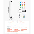 Bubble Tube Lamp 16 Color 1.2 m Sensory Aquarium Lamp for Relief Calming