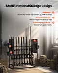 Gun Rack Floor Standing Steel 9 Rifle 4 Pistol Storage Display Stand