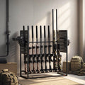Gun Rack Floor Standing Steel 9 Rifle 4 Pistol Storage Display Stand
