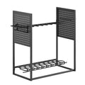 Gun Rack, Floor Standing, Indoor Heavy Duty Steel Rifle Shotgun Rack Stand, Freestanding Gun Display Storage with Magazine Holder, Holds up to 9 Rifles and 4 Pistols, for Home Garage Storage