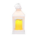 LED Flameless Candle Lantern 12 Pack White Glass Plastic Holder