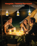 LED Flameless Candle Lantern 12 Pack White Glass Plastic Holder