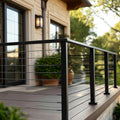Stainless Steel Handrail 198cm Matte Black Outdoor Indoor Stairs