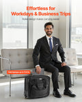 Laptop Rolling Bag 39.62cm Wheeled Computer Travel Case Black