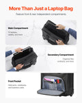 Laptop Rolling Bag 39.62cm Wheeled Computer Travel Case Black