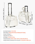 Rolling Laptop Bag 15.6 Inch Wheeled Briefcase with Telescoping Handle