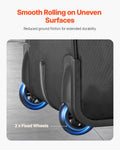 VEVOR Rolling Laptop Bag 43.94cm Wheeled Computer Carry Black