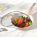 19 Piece Granite Nonstick Cookware Set Induction White