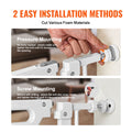 Baby Gate, 749-1346 mm Extra Wide, 762 mm High, Dog Gate for Stairs Doorways and House, Easy Step Walk Thru Auto Close Child Gate Pet Security Gate with Pressure Mount and Wall Mount Kit, White