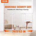 VEVOR Baby Gate Extra Wide 749-1346mm 762mm High Dog Gate White