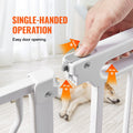 VEVOR Baby Gate Extra Wide 749-1346mm 762mm High Dog Gate White