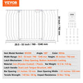 VEVOR Baby Gate Extra Wide 749-1346mm 762mm High Dog Gate White