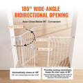Artiss Baby Gate Extra Wide 749-1229mm White Auto Close Pressure Mount