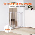 VEVOR Levitex Baby Gate 760mm Extra Wide Auto Close White Pressure Mount