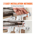 VEVOR Levitex Baby Gate 760mm Extra Wide Auto Close White Pressure Mount