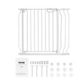 VEVOR Levitex Baby Gate 760mm Extra Wide Auto Close White Pressure Mount
