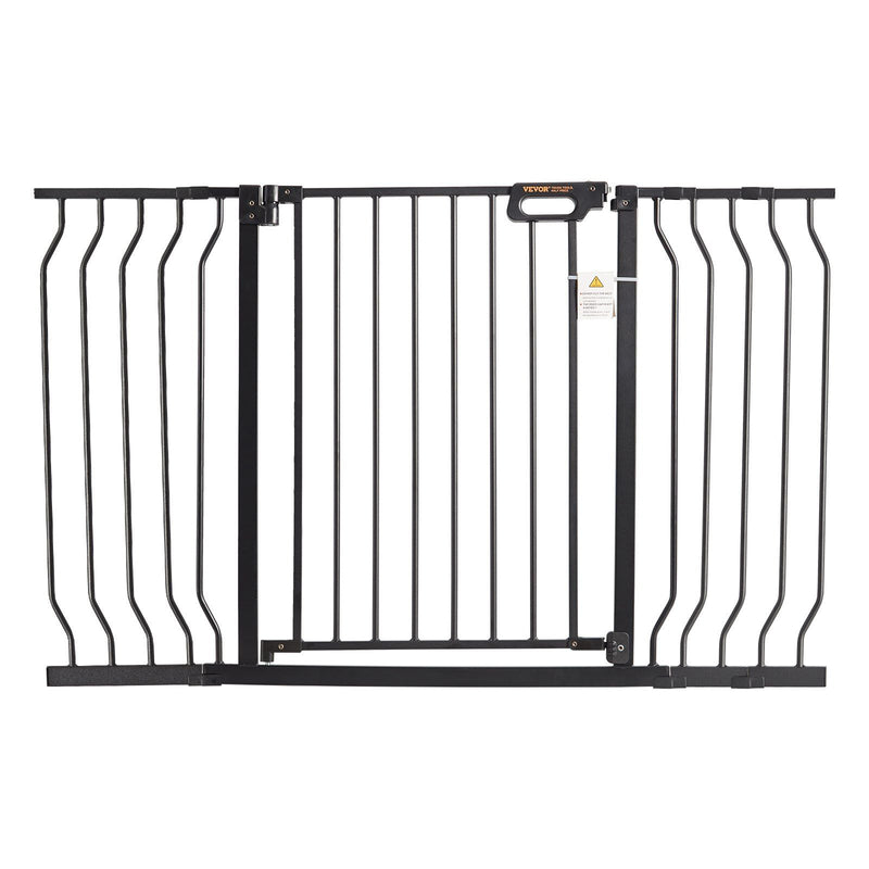 Baby Gate Extra Wide 749-1346mm 762mm High Auto Close Black