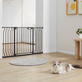 Baby Gate Extra Wide 749-1346mm 762mm High Auto Close Black
